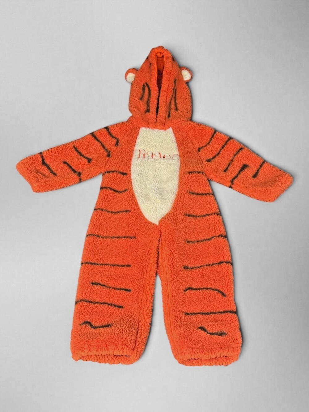 Disney Tigger Costume 4-6T Plush Hooded One Piece Winnie the Pooh Halloween